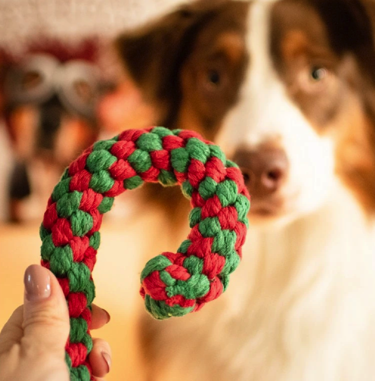 Vánoční bavlněné lízátko 18 cm