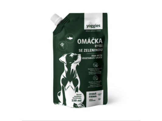 Yoggies omáčka s bílou rybou a zeleninou 150ml