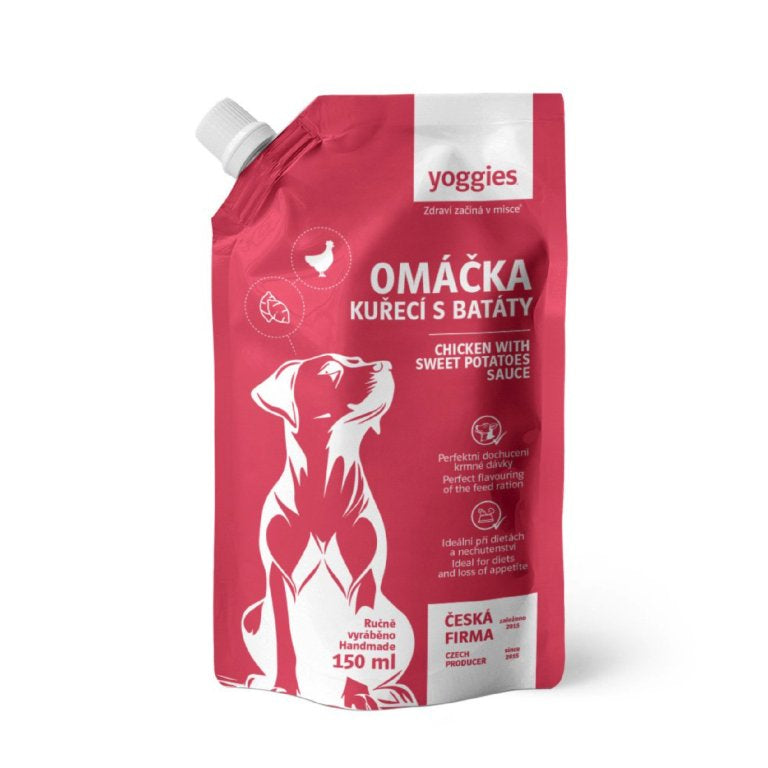 Yoggies omáčka s kuřecím masem a batáty 150ml