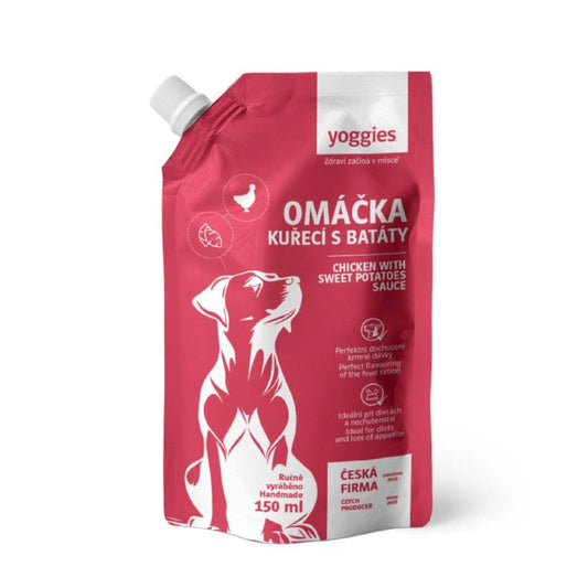 Yoggies omáčka s kuřecím masem a batáty 150ml