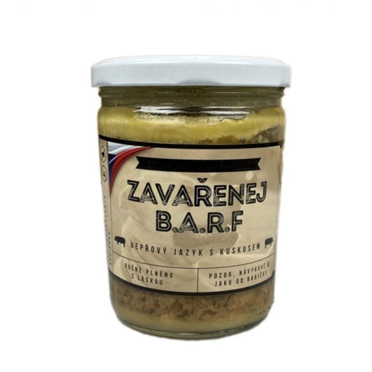 Zavařenej BARF - Vepřový jazyk s kuskusem